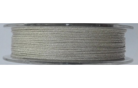 Hilo Macramé metálico plata 0,85mm